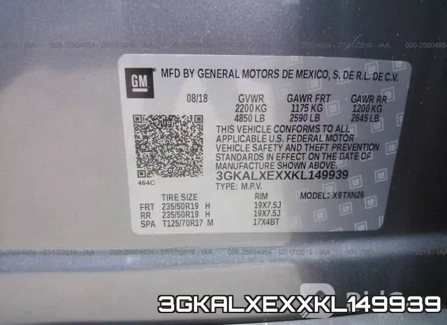 3GKALXEXXKL149939 фото 10