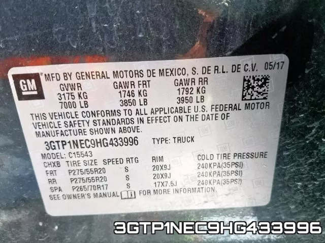 3GTP1NEC9HG433996 фото 2