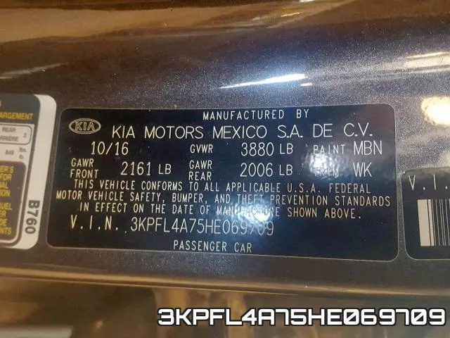 3KPFL4A75HE069709 фото 2