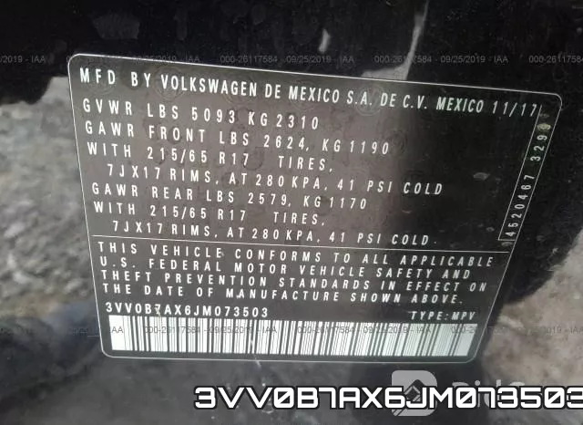 3VV0B7AX6JM073503 фото 10