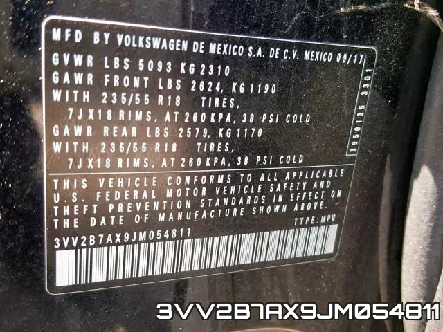 3VV2B7AX9JM054811 фото 2