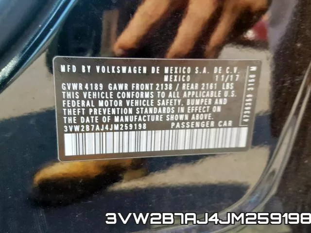 3VW2B7AJ4JM259198 фото 2