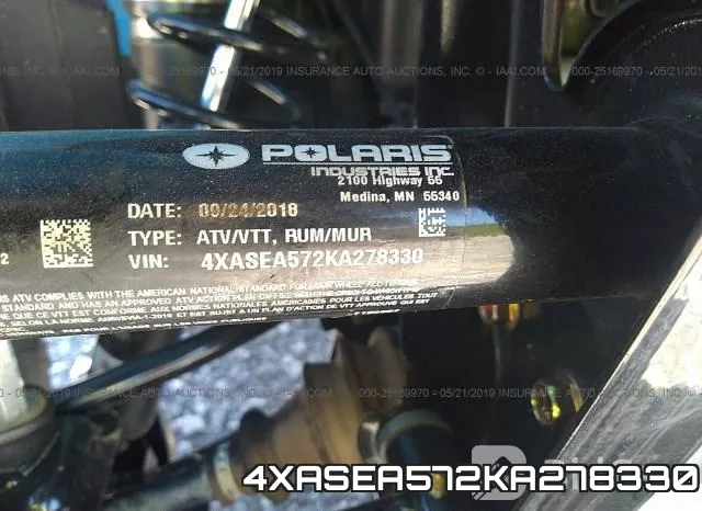 4XASEA572KA278330 фото 2