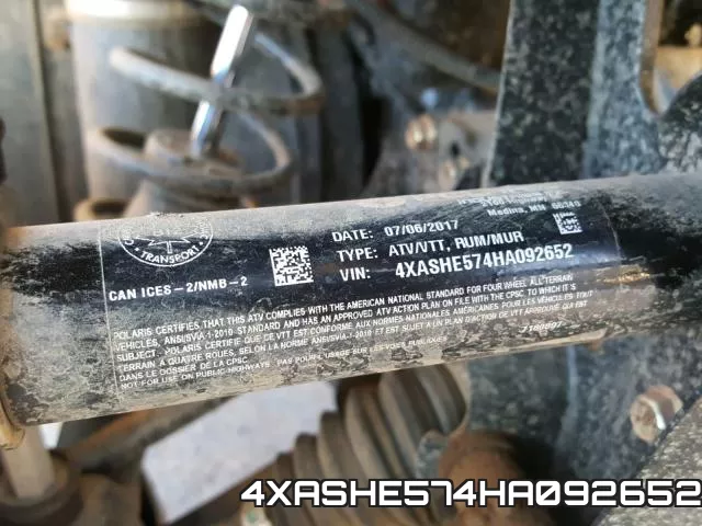 4XASHE574HA092652 фото 2