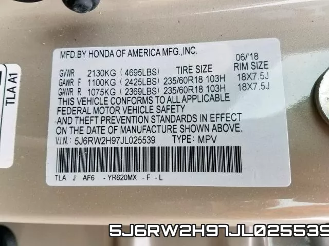 5J6RW2H97JL025539 фото 2