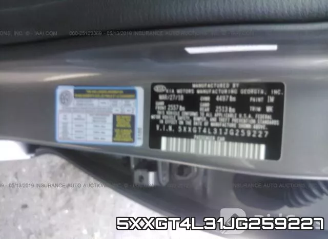 5XXGT4L31JG259227 фото 10