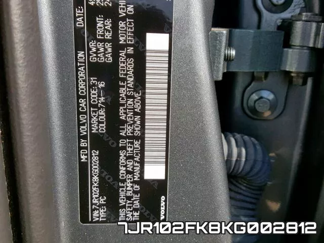 7JR102FK8KG002812 фото 2