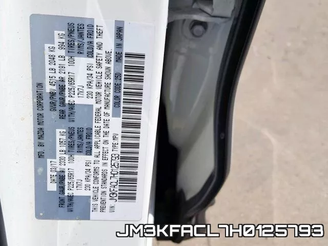 JM3KFACL7H0125793 фото 2