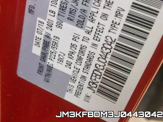 JM3KFBDM3J0443042 фото 2