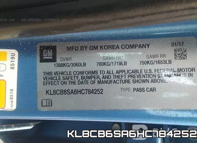 KL8CB6SA6HC784252 фото 10