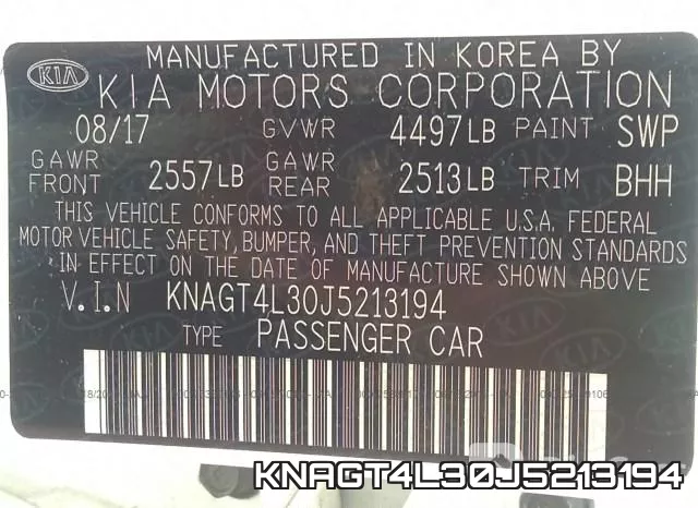 KNAGT4L30J5213194 фото 10