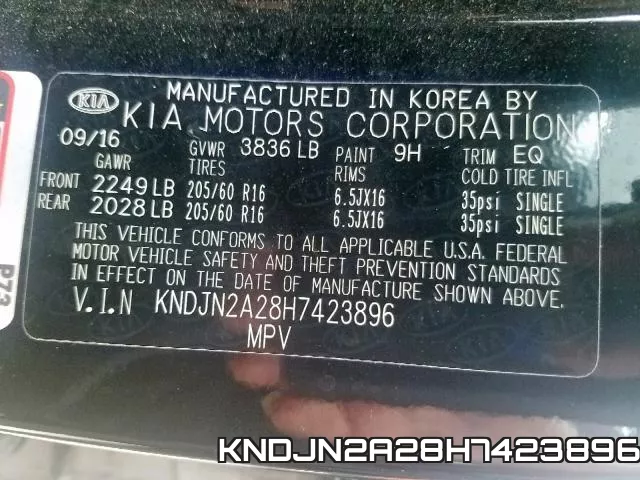 KNDJN2A28H7423896 фото 2