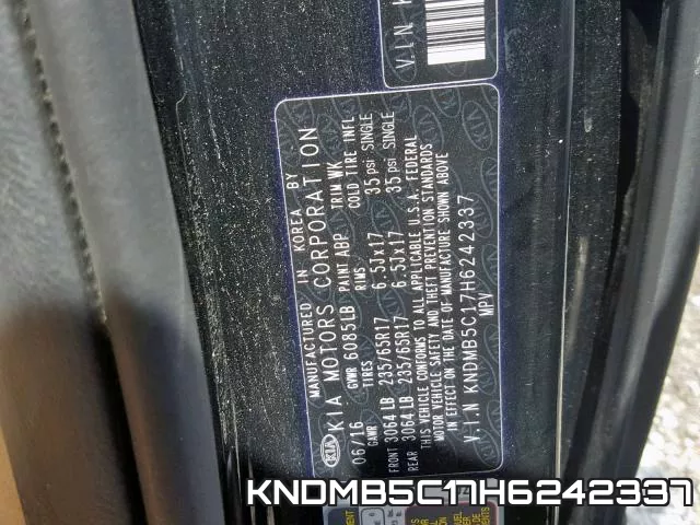 KNDMB5C17H6242337 фото 2