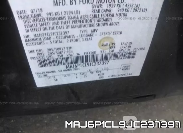 MAJ6P1CL9JC237397 фото 10