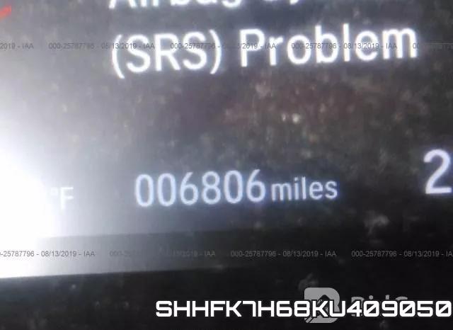 SHHFK7H68KU409050 фото 8
