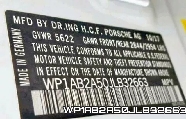 WP1AB2A50JLB32663 фото 2