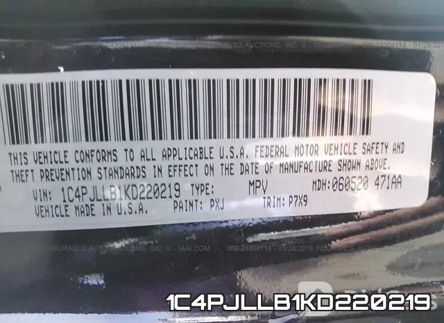 1C4PJLLB1KD220219 фото 10