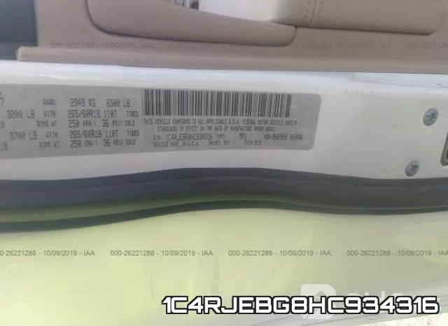 1C4RJEBG8HC934316 фото 10