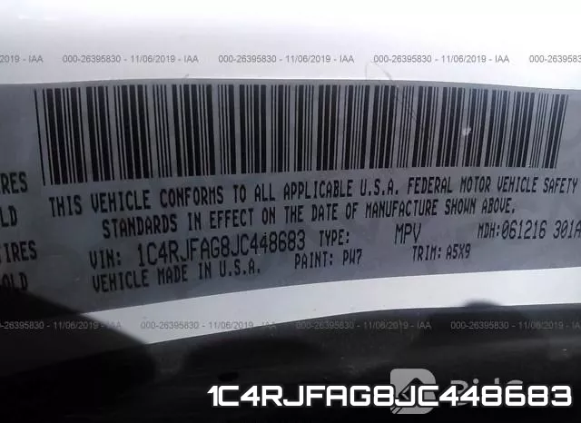 1C4RJFAG8JC448683 фото 10