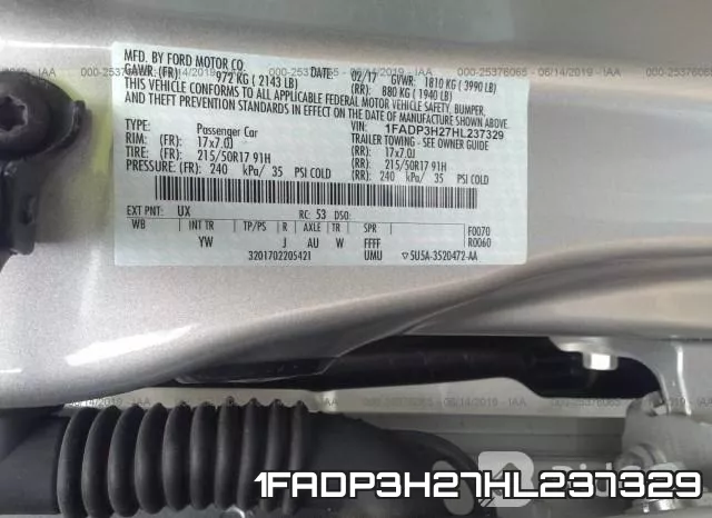 1FADP3H27HL237329 фото 10