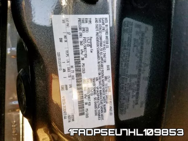 1FADP5EU7HL109853 фото 2