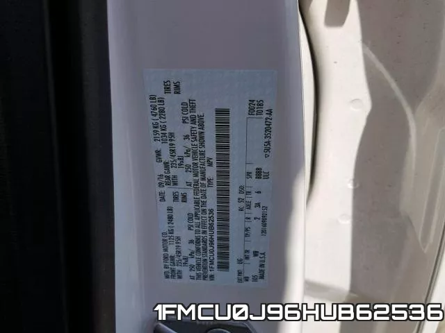 1FMCU0J96HUB62536 фото 2
