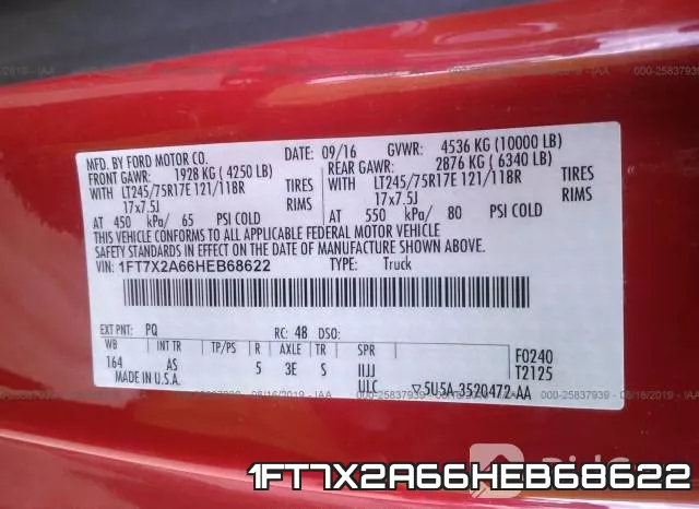 1FT7X2A66HEB68622 фото 10