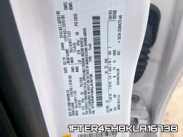 1FTER4FH8KLA16738 фото 2