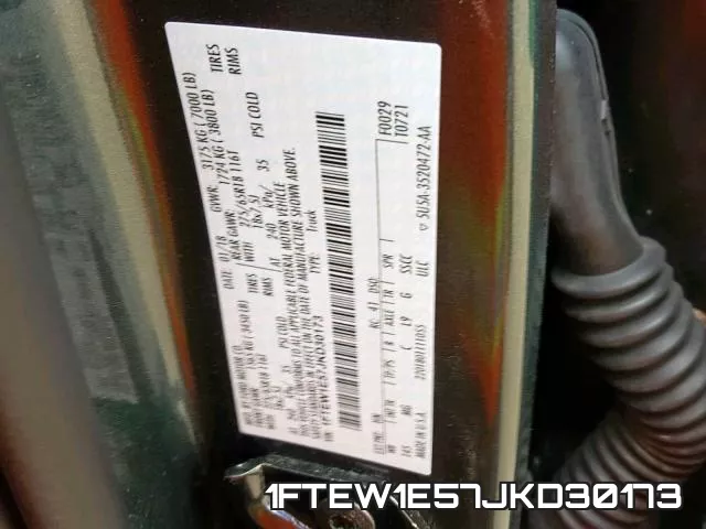 1FTEW1E57JKD30173 фото 2
