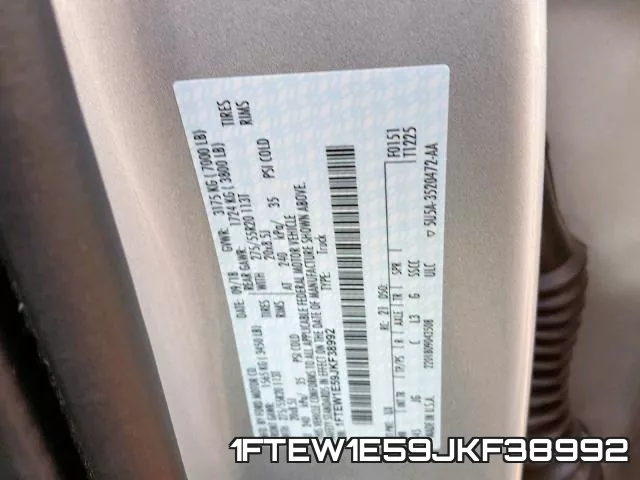 1FTEW1E59JKF38992 фото 2