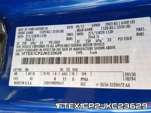 1FTEX1CP2JKC23629 фото 2