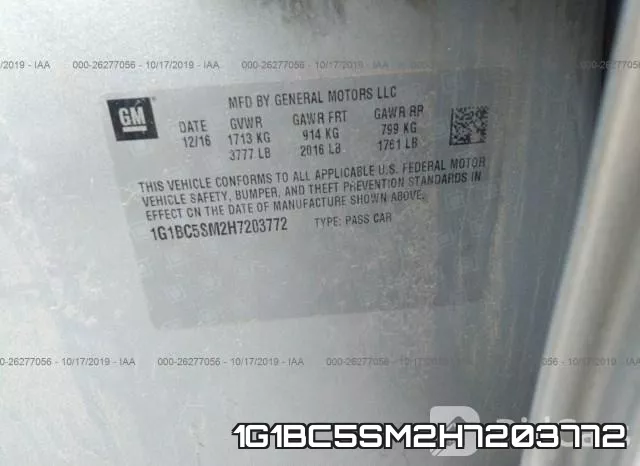 1G1BC5SM2H7203772 фото 10