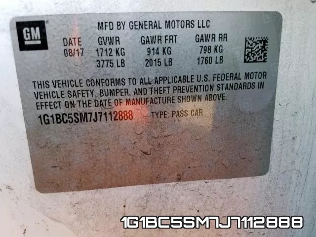 1G1BC5SM7J7112888 фото 2