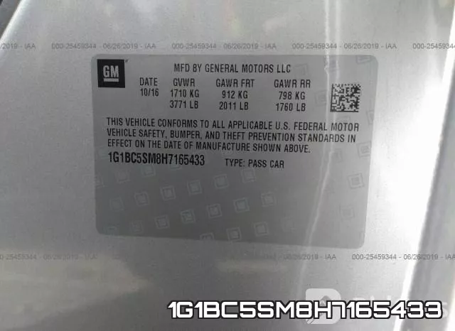1G1BC5SM8H7165433 фото 10