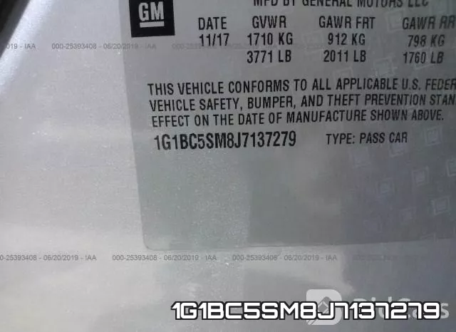 1G1BC5SM8J7137279 фото 9