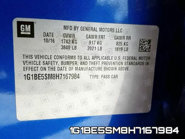 1G1BE5SM8H7167984 фото 2
