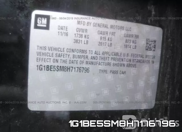 1G1BE5SM8H7176796 фото 9