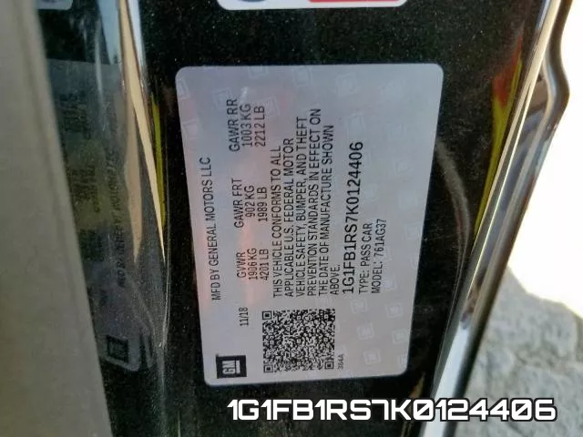 1G1FB1RS7K0124406 фото 2