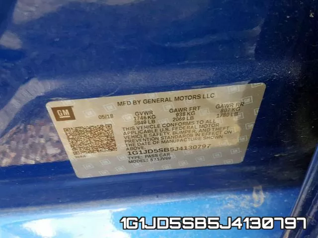 1G1JD5SB5J4130797 фото 2