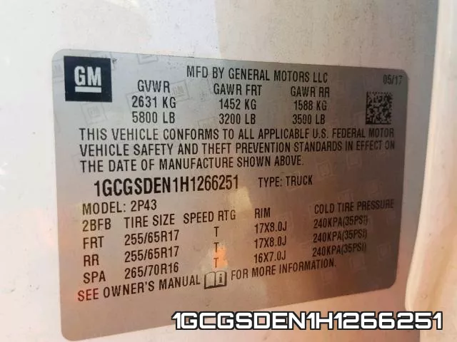 1GCGSDEN1H1266251 фото 2