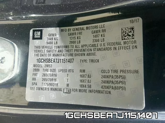 1GCHSBEA7J1151407 фото 2