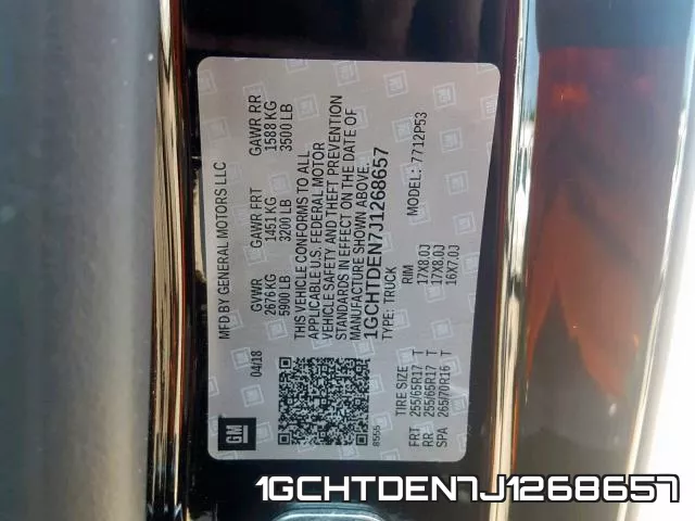1GCHTDEN7J1268657 фото 2