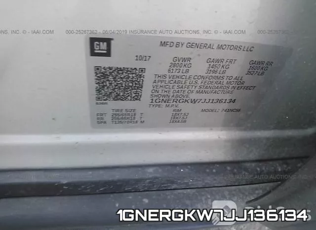 1GNERGKW7JJ136134 фото 10