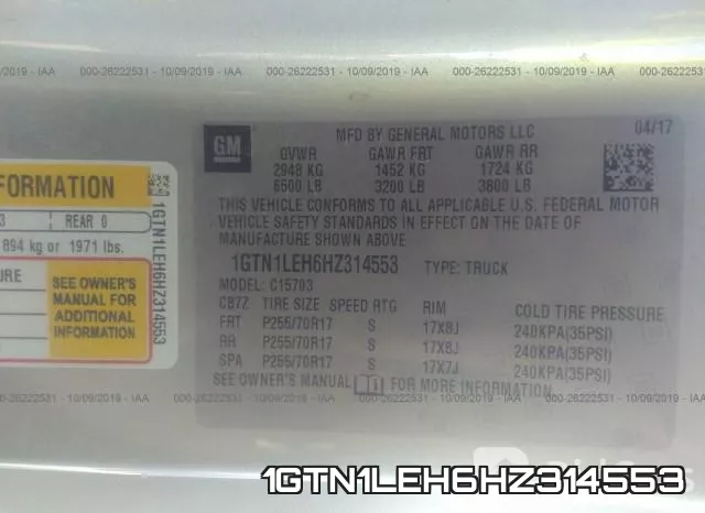 1GTN1LEH6HZ314553 фото 10