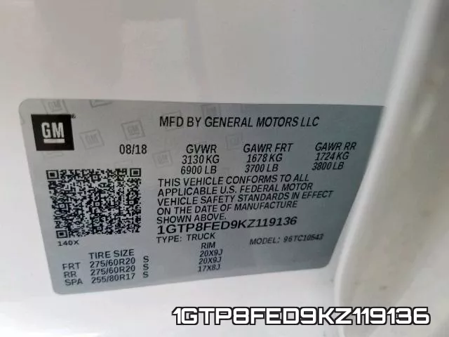 1GTP8FED9KZ119136 фото 2