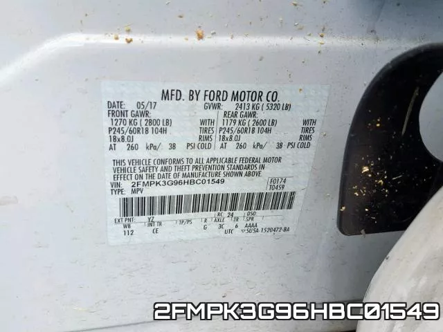 2FMPK3G96HBC01549 фото 2