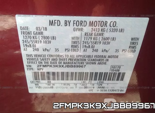 2FMPK3K9XJBB89967 фото 10