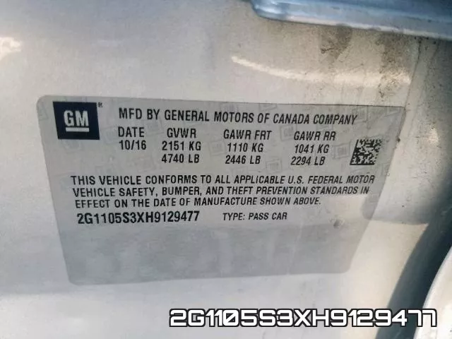 2G1105S3XH9129477 фото 2