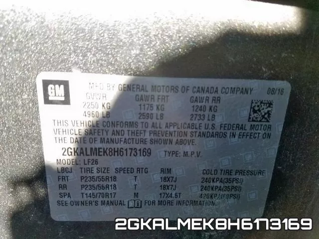 2GKALMEK8H6173169 фото 2