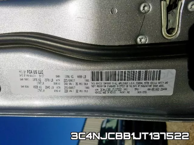 3C4NJCBB1JT137522 фото 2